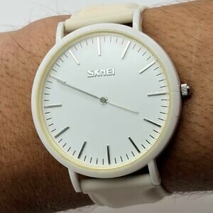 White Skmei Men’s Watch.